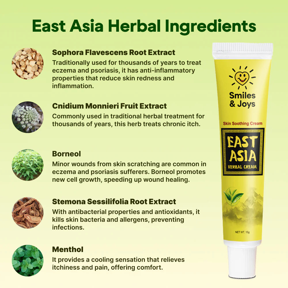 East Asia Eczema & Psoriasis Natural Herbal Cream (Copy)
